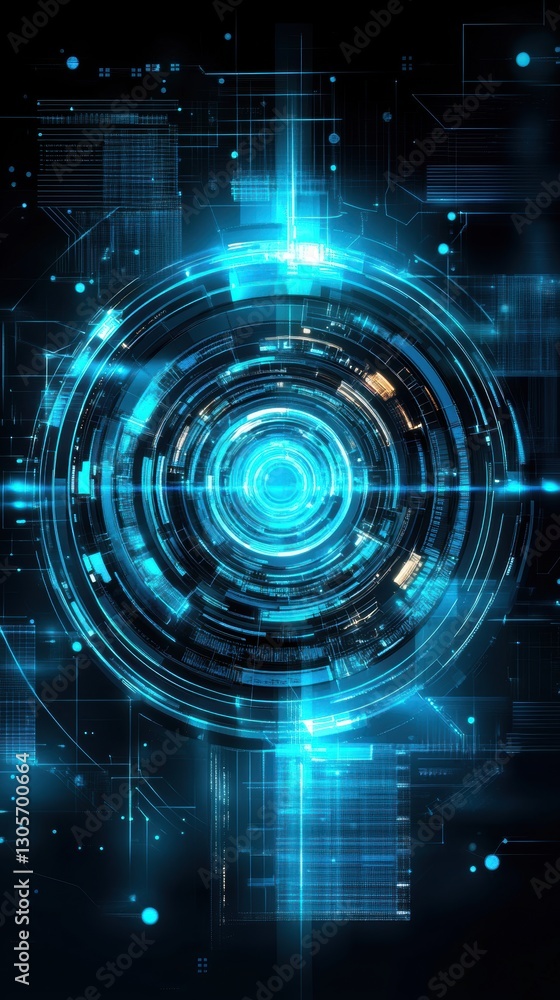 Fototapeta premium High tech background template design.