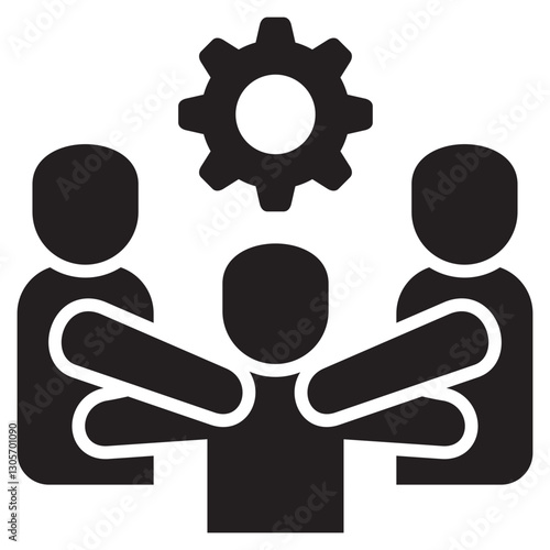 Collaboration Glyph Icon