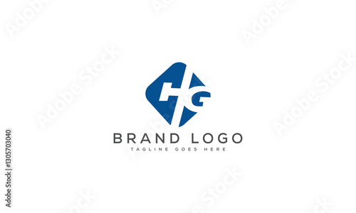 Free Download letter HG logo design vector template design for brand. - GFXLoad