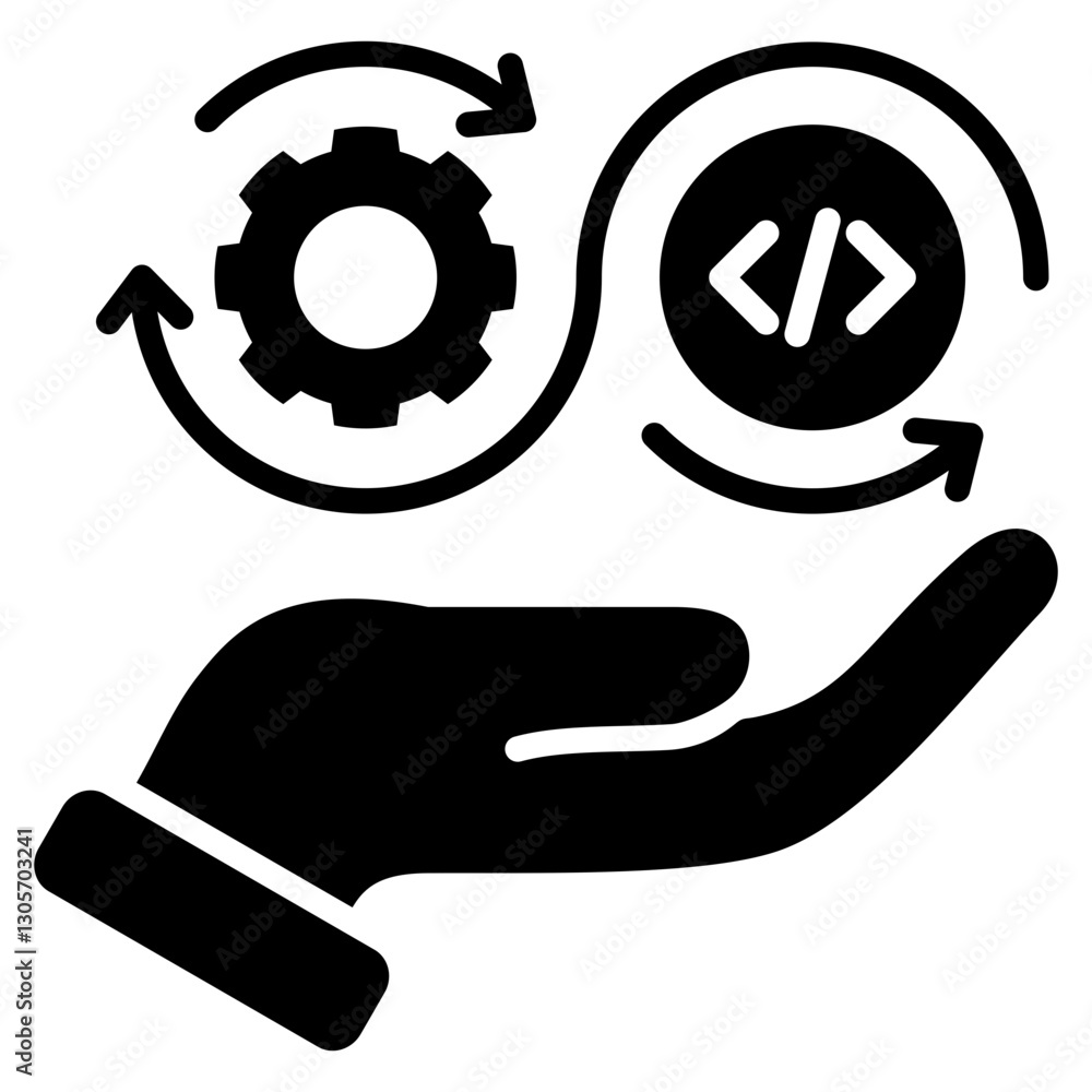 Continuous Glyph Icon Continuous Glyph Icon