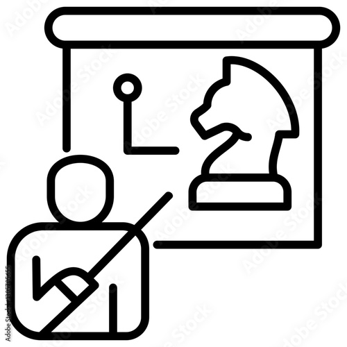 Strategy Line Icon