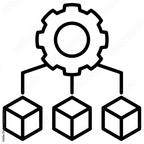 Framework Line Icon