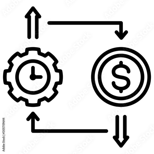 Efficiency Line Icon