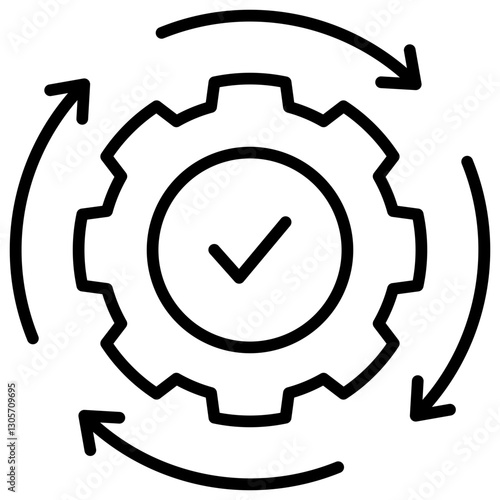 Consistency Line Icon
