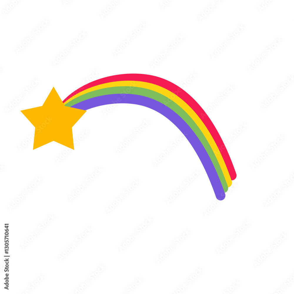 Obraz premium Cartoon rainbow