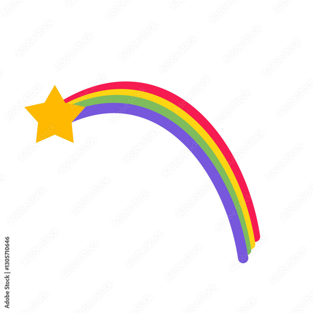 Fototapeta premium Cartoon rainbow