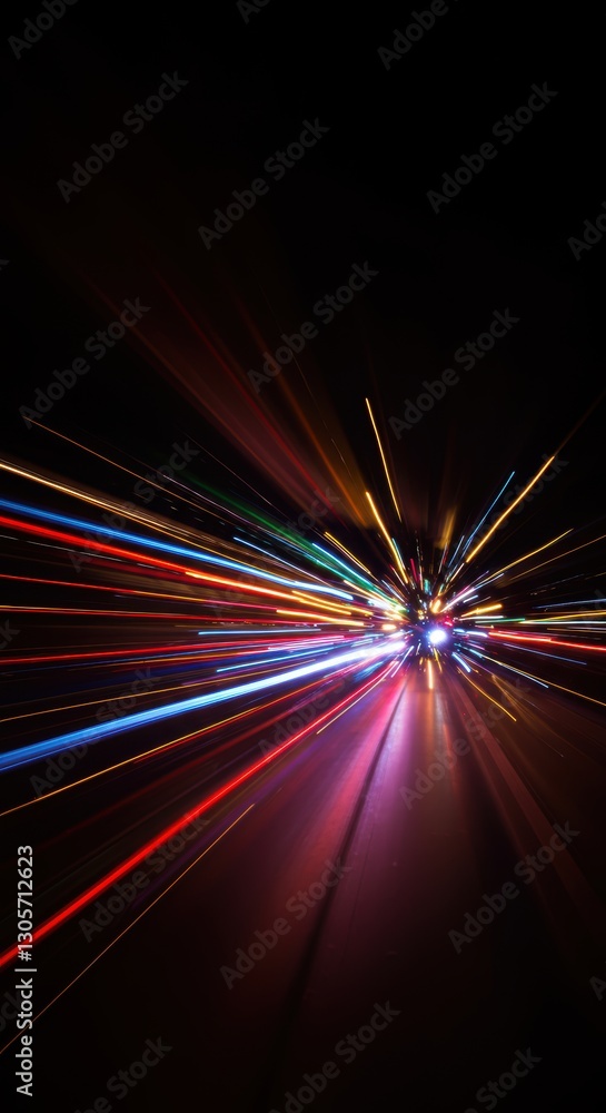 Vibrant light burst against dark background capturing speed and energy Vibrant light burst against dark background capturing speed and energy