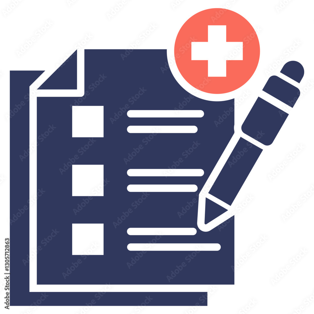 Fototapeta premium Add Task Mixed Icon