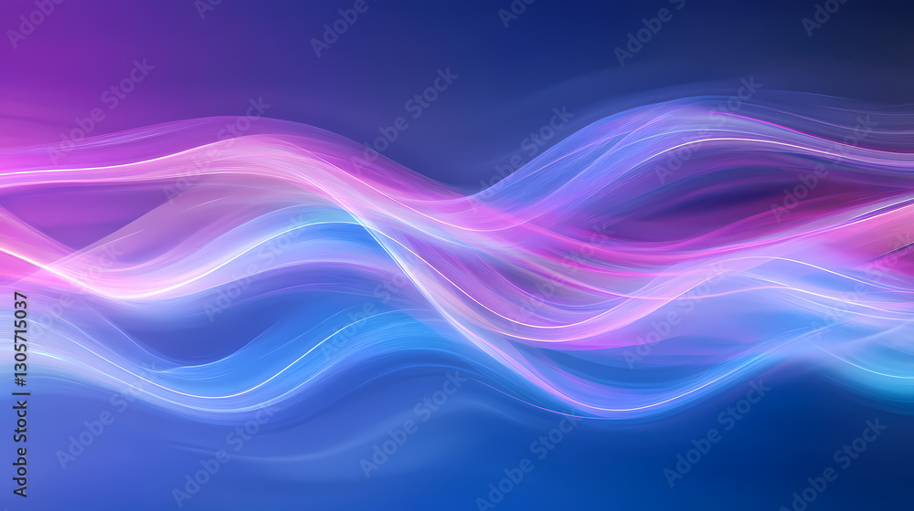 A vibrant abstract image showcasing colorful waves of light in purple, blue, and pink, creating a dynamic, fluid visual effect. Ethereal - Clouds. Illustration A vibrant abstract image showcasing colorful waves of light in purple, blue, and pink, creating a dynamic, fluid visual effect. Ethereal - Clouds. Illustration