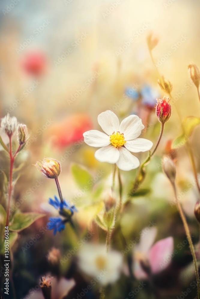 Beautiful colorful wild flowers in Spring. Beautiful colorful wild flowers in Spring.