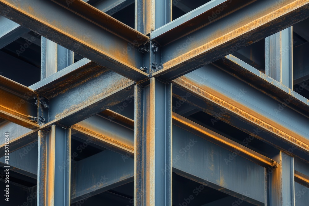 Obraz premium A detailed view of a metallic structure featuring an integrated clock mechanism.