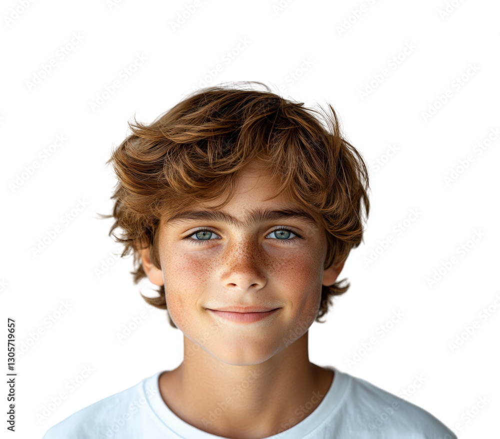 Smiling boy portrait lifestyle bright lighting youthful joy isolated on transparent background Smiling boy portrait lifestyle bright lighting youthful joy isolated on transparent background