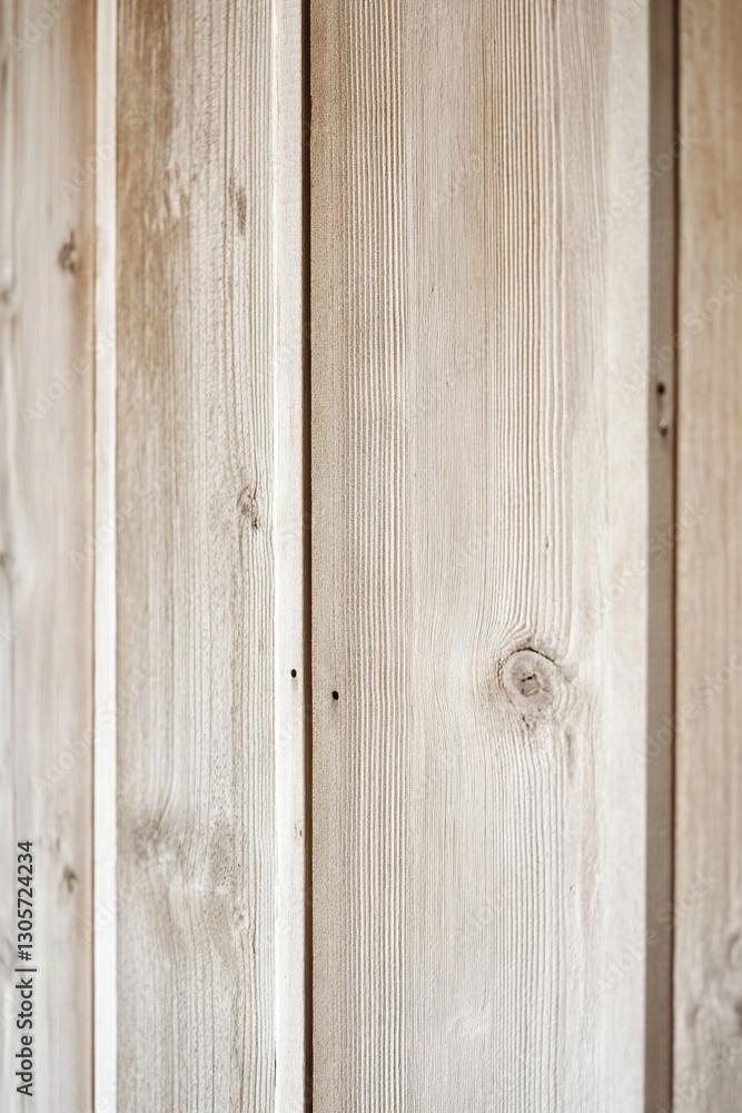 Fototapeta premium Light beige vertical wooden planks, seamless texture.