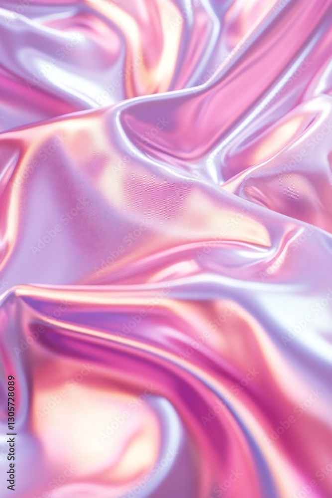 Fototapeta premium Abstract iridescent pink and purple fabric texture background.