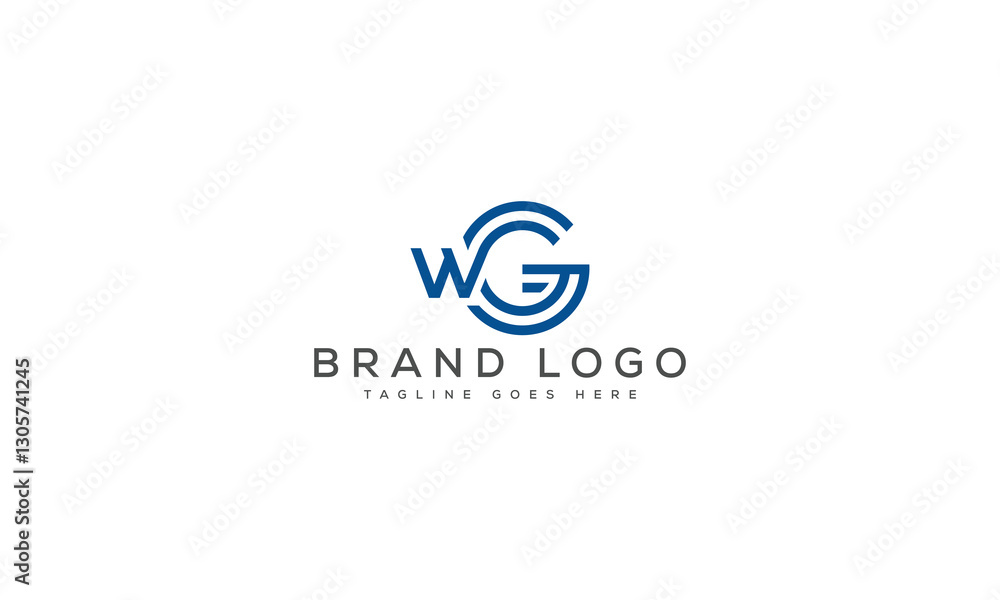 letter WG logo design vector template design for brand. letter WG logo design vector template design for brand.