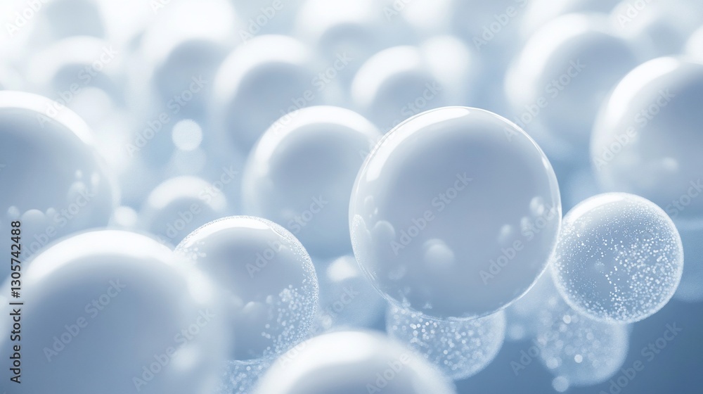 Abstract background of many light blue spheres, glossy and shiny, with subtle texture and depth of field. Abstract background of many light blue spheres, glossy and shiny, with subtle texture and depth of field.