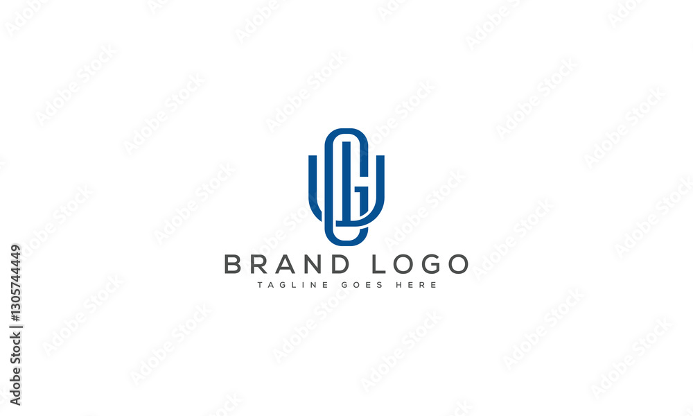 Obraz premium letter WG logo design vector template design for brand.