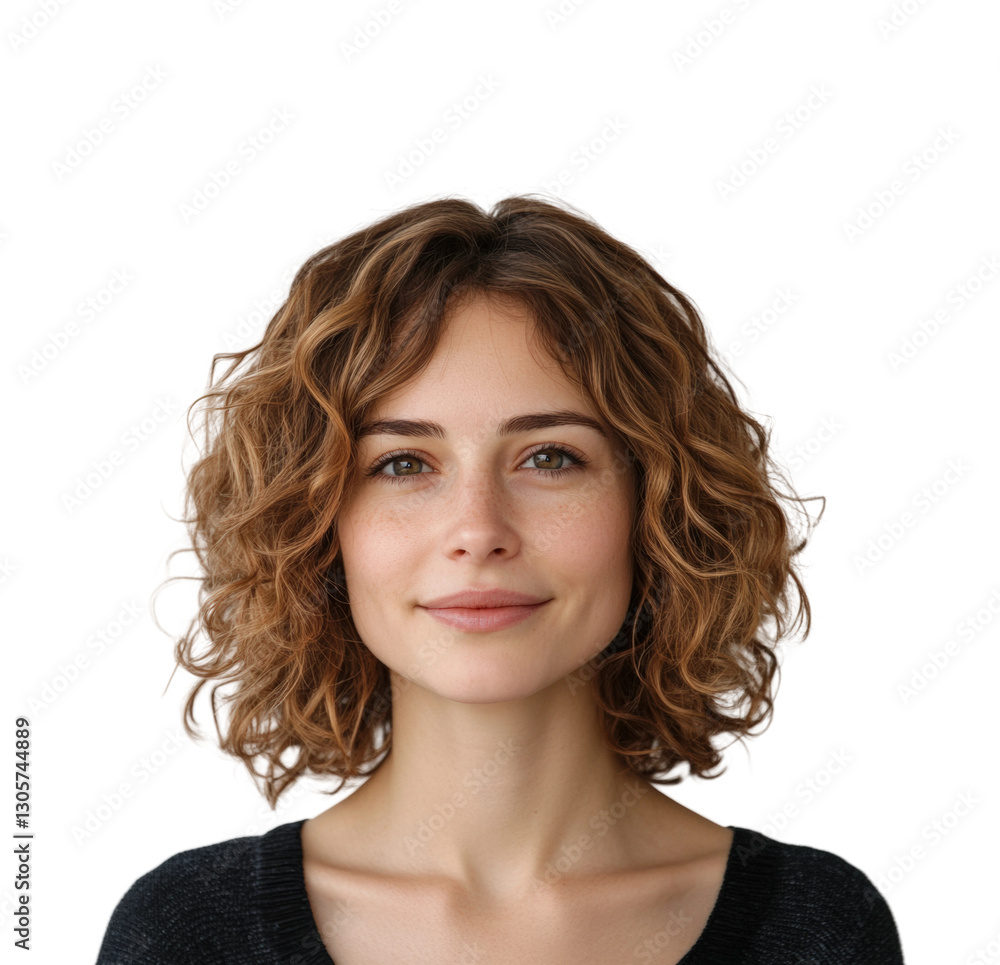 Captivating portrait of a young woman bright beauty and confidence isolated on transparent background Captivating portrait of a young woman bright beauty and confidence isolated on transparent background