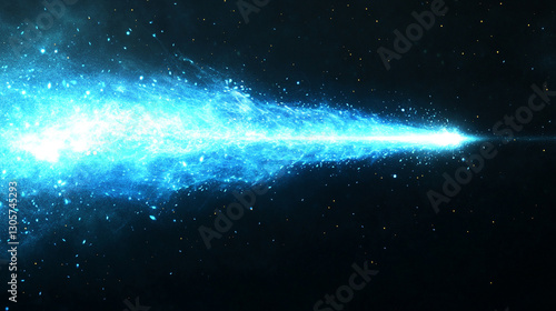 Wallpaper Mural A light blue glowing abstract ray creates a dynamic spotlight wave on a dark, textured background, symbolizing innovation, energy, and modern design in a minimalist and creative context.

 Torontodigital.ca