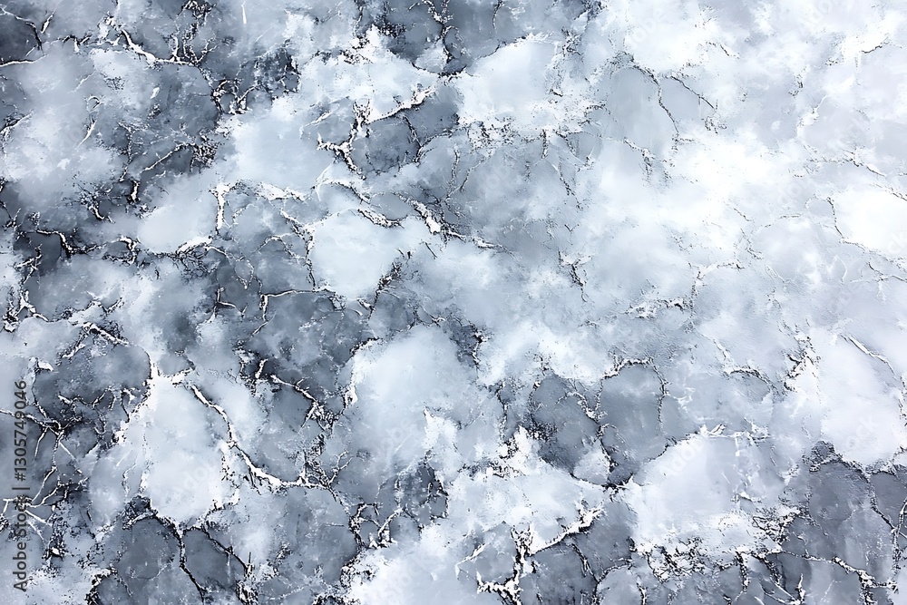 Fototapeta premium Elegant Silver Veined Marble Texture, Abstract Background Illustration