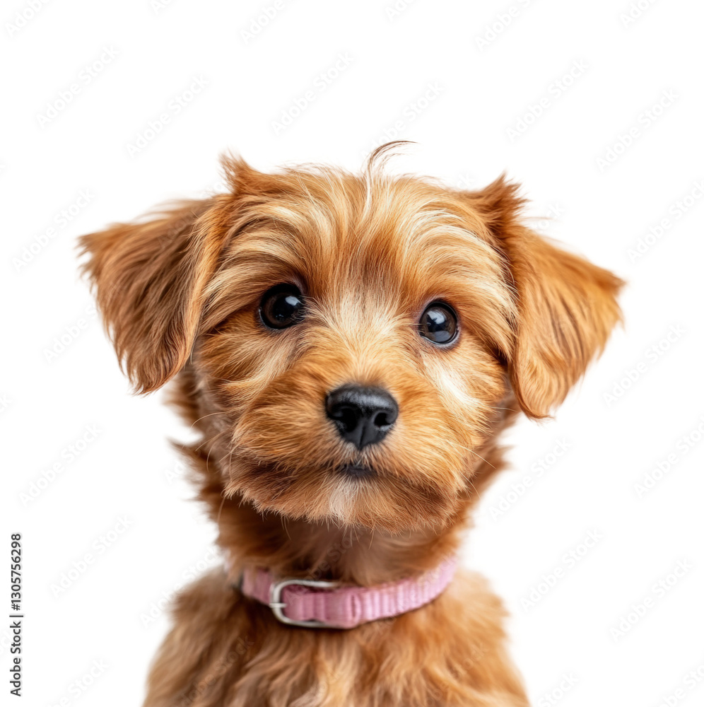 Cute dog portrait pet bright animal emotions isolated on transparent background Cute dog portrait pet bright animal emotions isolated on transparent background
