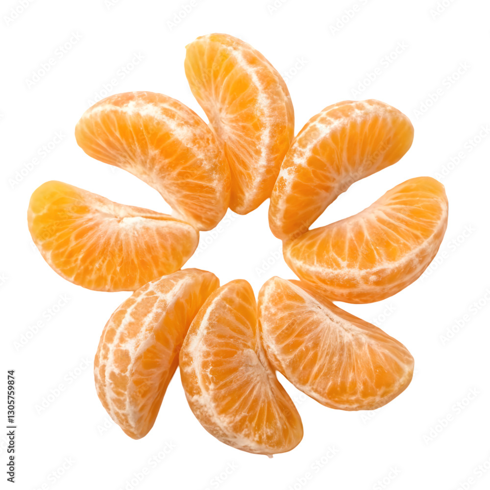 tangerine on white background cutout tangerine on white background cutout
