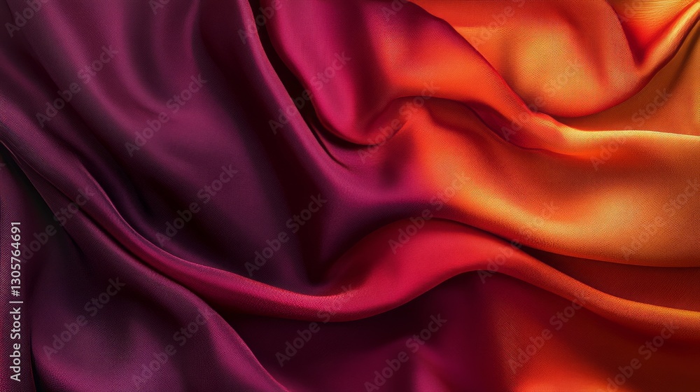 Obraz premium Deep maroon and bright orange blend, moody and bold with seamless flowing gradients
