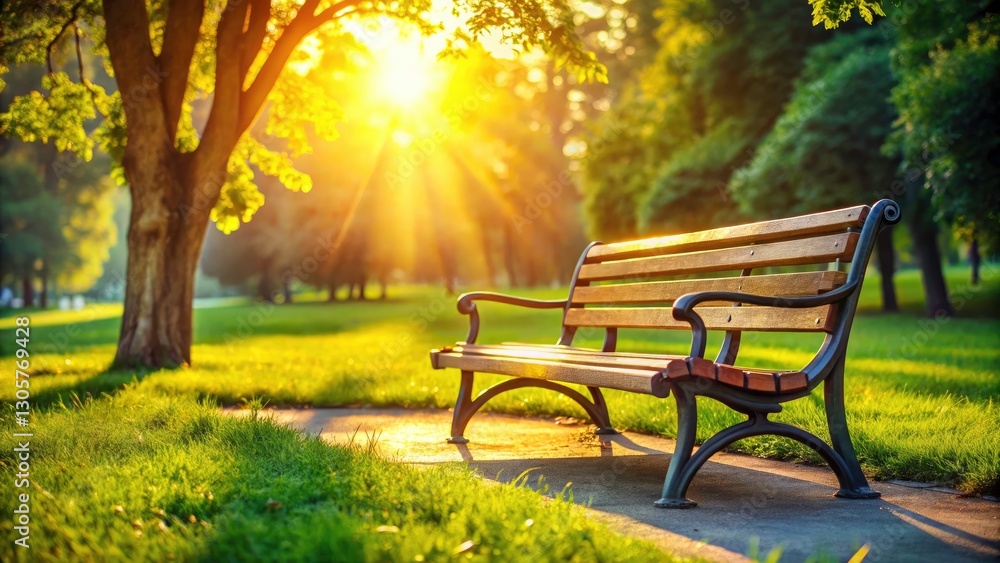 AI Generated Park Bench Image: Relaxing Scene, Empty Bench, Copy Space, Nature Photography AI Generated Park Bench Image: Relaxing Scene, Empty Bench, Copy Space, Nature Photography