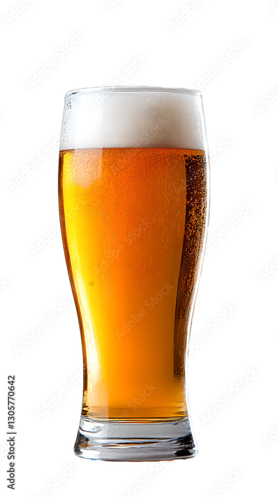 large pint of lager beer on transparent background large pint of lager beer on transparent background
