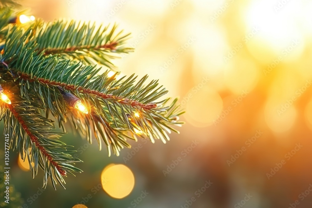 A detailed view of a pine tree against a vibrant background. A detailed view of a pine tree against a vibrant background.