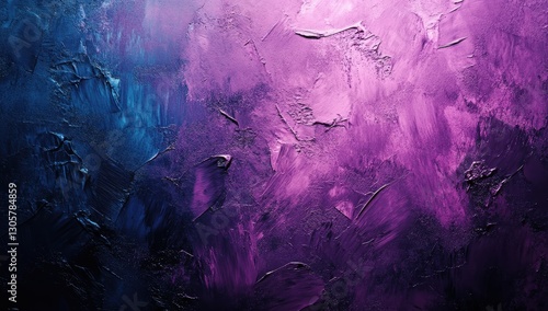 Abstract texture with vibrant purple and blue hues showcasing modern art feel and dynamic brush strokes, ideal for artistic and creative themes