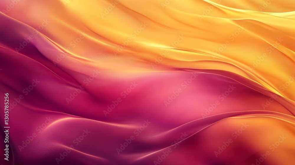 Fototapeta premium Golden yellow and deep magenta blend, rich and dynamic with subtle fluid transitions