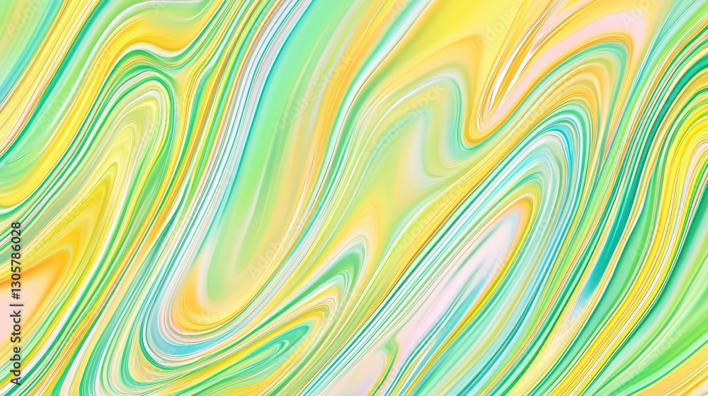 Wavy and Swirling Background Displaying Vibrant Yellow and Green Colors Wavy and Swirling Background Displaying Vibrant Yellow and Green Colors
