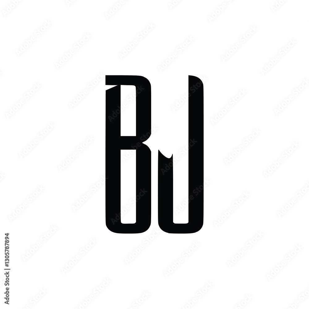 BJ monogram logo design letter text name symbol monochrome logotype alphabet character simple logo BJ monogram logo design letter text name symbol monochrome logotype alphabet character simple logo