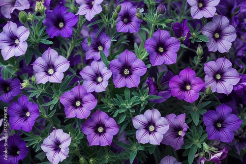 Stunning Purple Petunia Background for Floral Decoration and Nature Inspiration