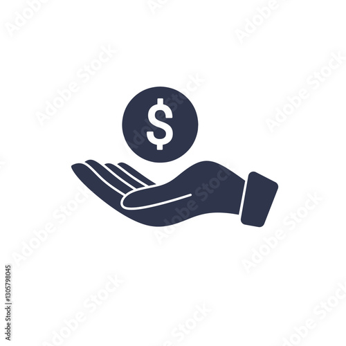 Save Money Icon Vector Isolate on White background