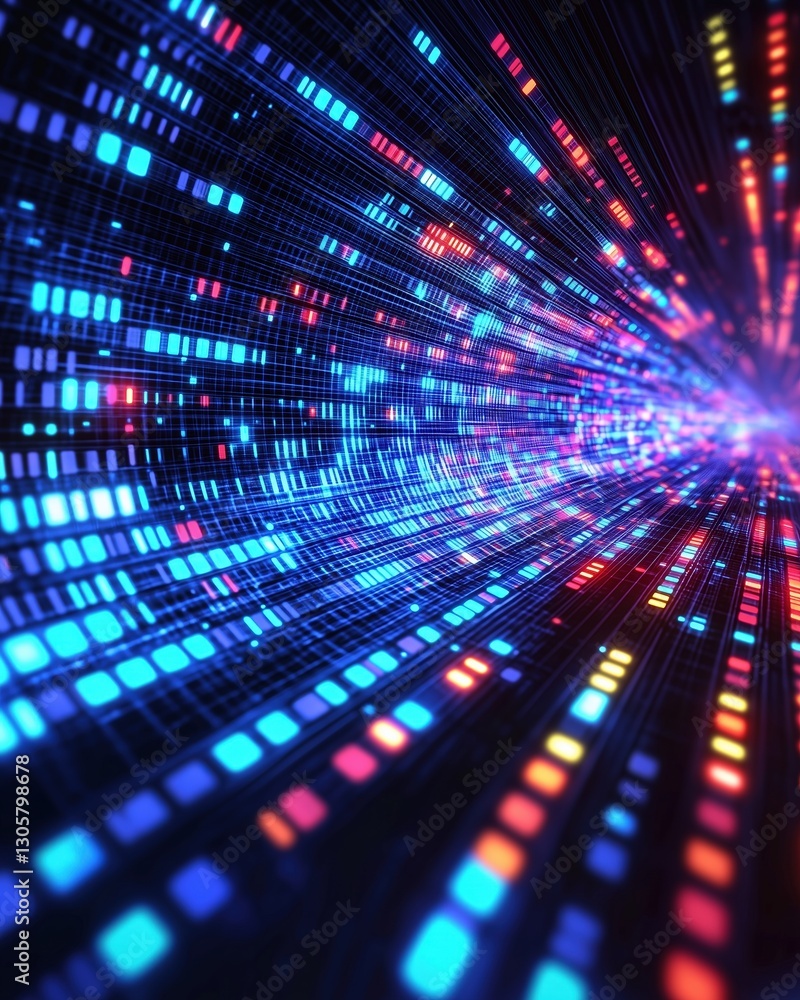 Colorful light trails creating a dynamic digital background. Colorful light trails creating a dynamic digital background.