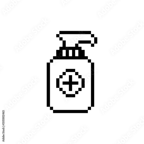 hand sanitizer clean pixel art