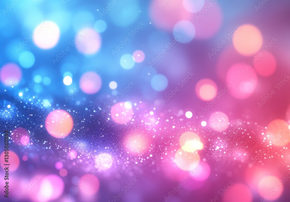 Colorful bokeh background with soft light circles and shimmering glitter in pink, blue, and purple hues for a dreamy and magical atmosphere Colorful bokeh background with soft light circles and shimmering glitter in pink, blue, and purple hues for a dreamy and magical atmosphere