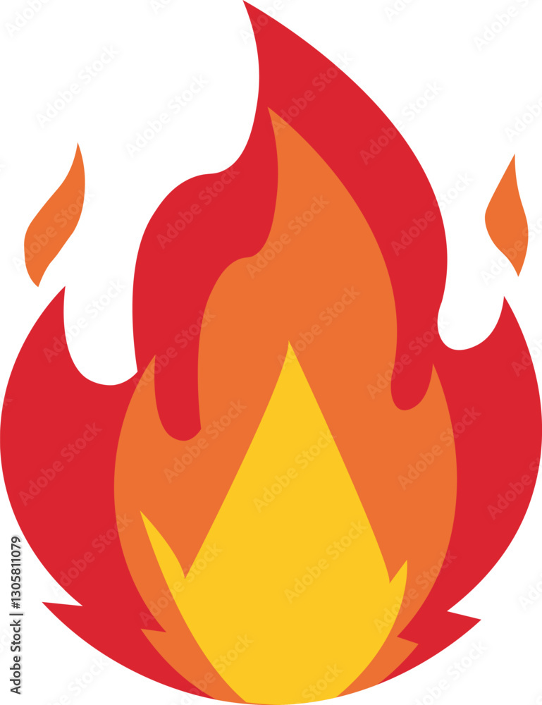 fire background in flat style. flame illustration. vector fire background in flat style. flame illustration. vector