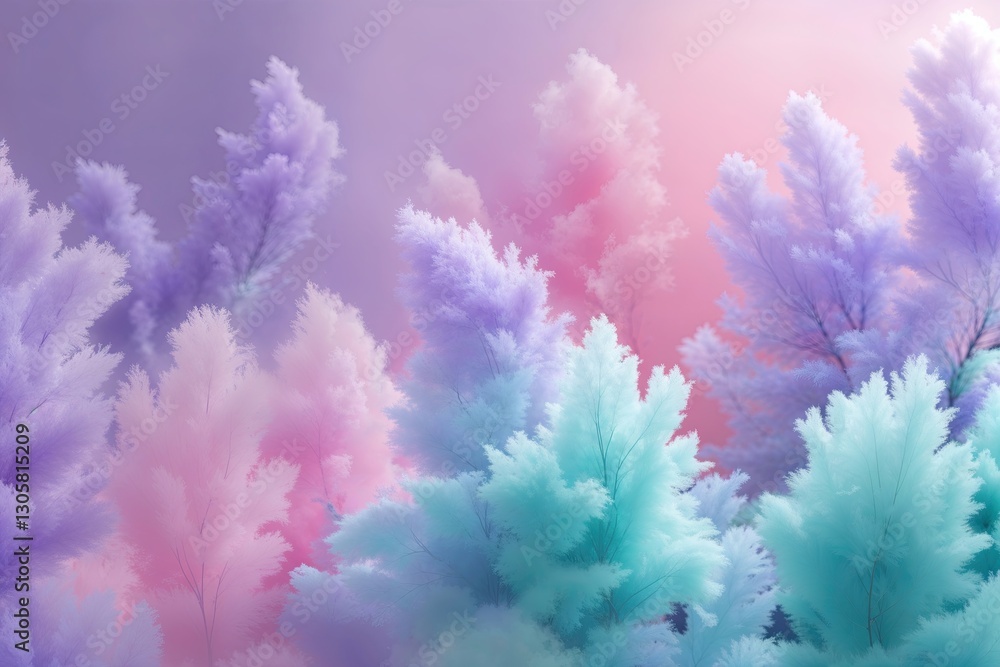 Fototapeta premium Ethereal Pastel Gradient Background with Lavender Pink and Turquoise in a Dreamy Serene Design