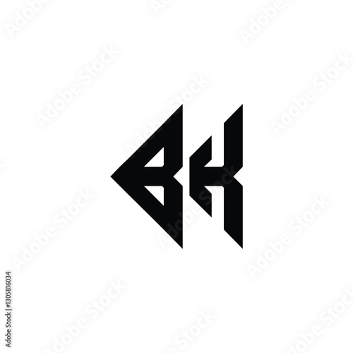 Free Download BK monogram logo design letter text name symbol monochrome logotype alphabet character simple logo - GFXLoad