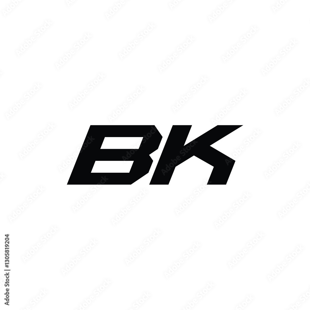 BK monogram logo design letter text name symbol monochrome logotype alphabet character simple logo BK monogram logo design letter text name symbol monochrome logotype alphabet character simple logo