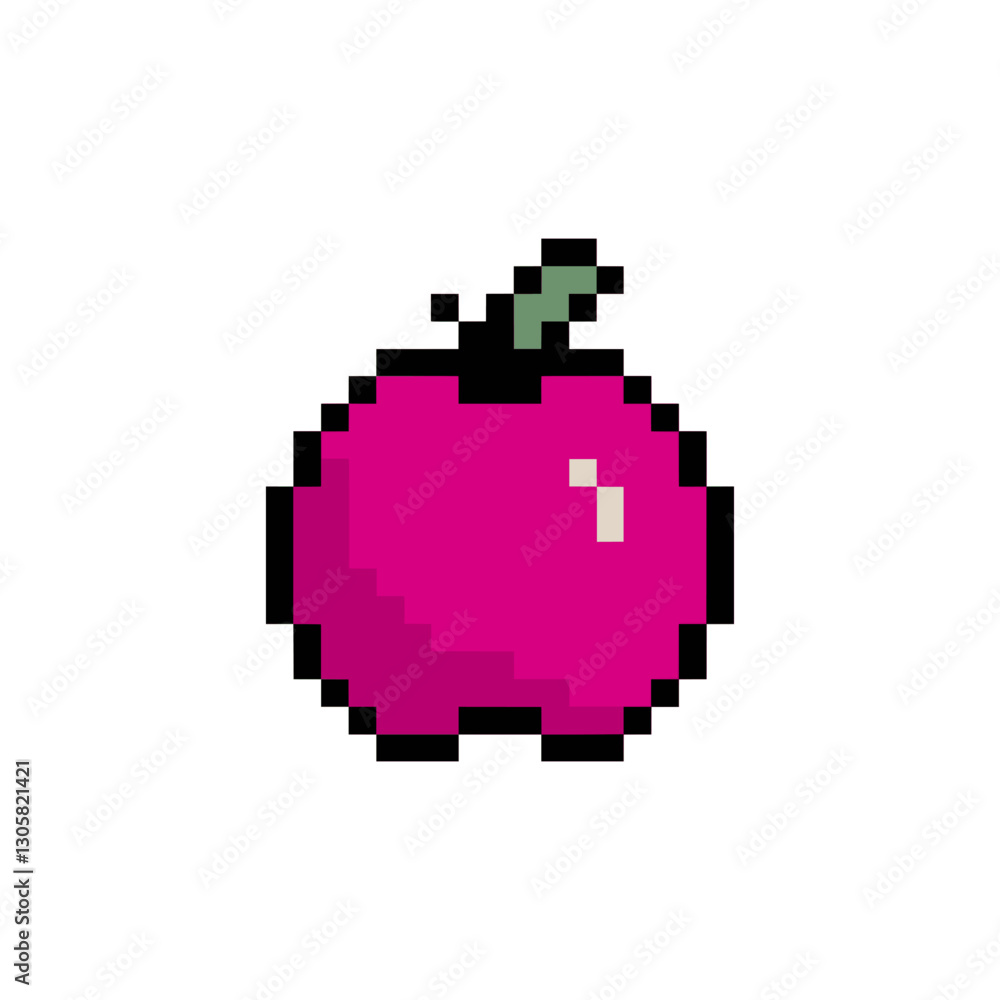Obraz premium apple pixel art for your needs