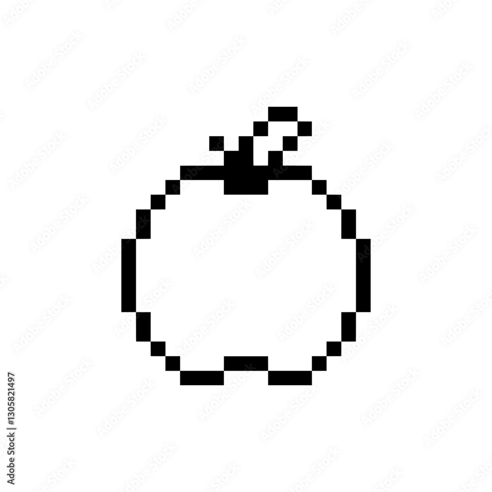 Obraz premium apple pixel art for your needs