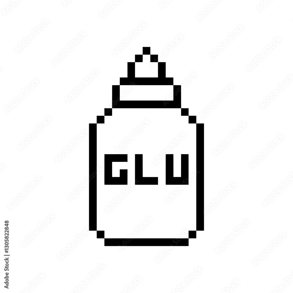 glue product design pixel art
