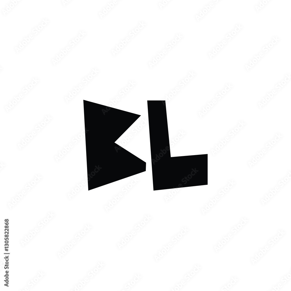 BL monogram logo design letter text name symbol monochrome logotype alphabet character simple logo BL monogram logo design letter text name symbol monochrome logotype alphabet character simple logo