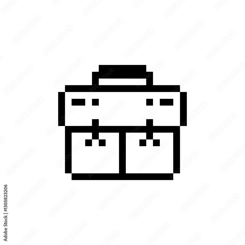 big retro bag pixel art