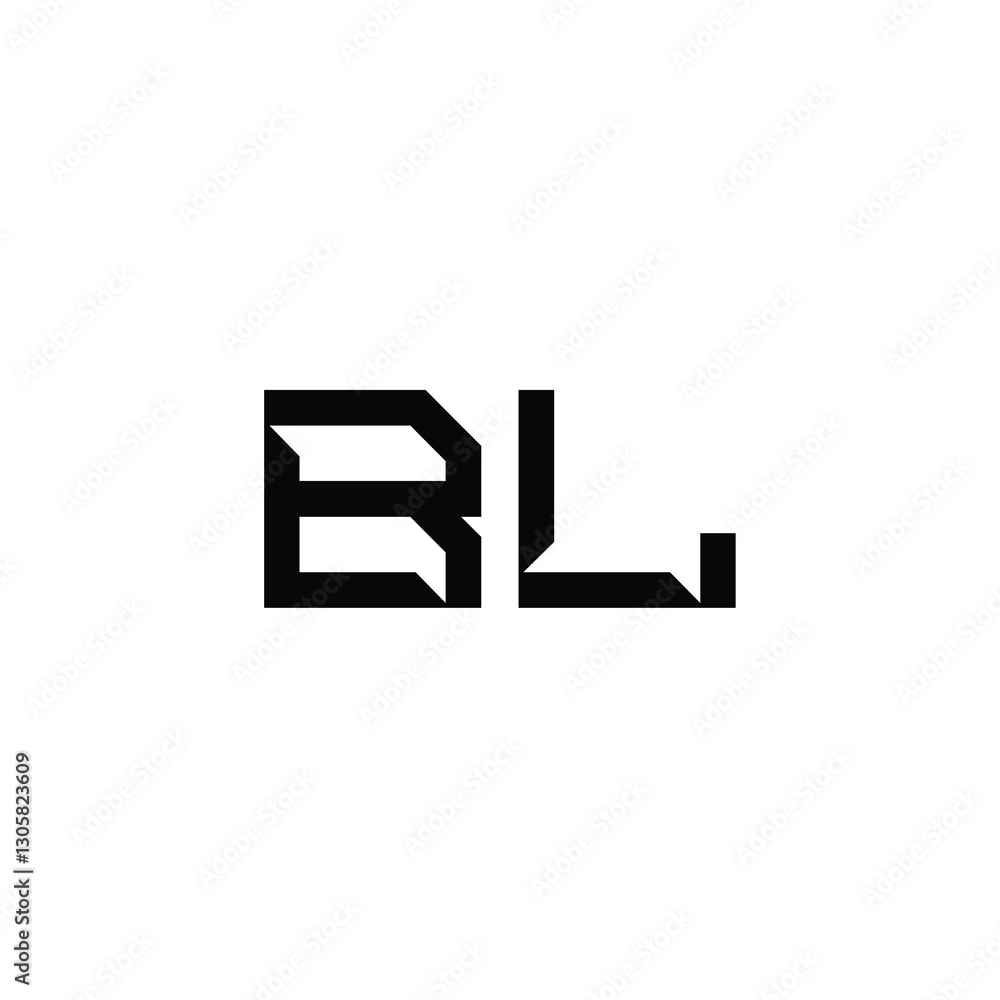 BL monogram logo design letter text name symbol monochrome logotype alphabet character simple logo BL monogram logo design letter text name symbol monochrome logotype alphabet character simple logo