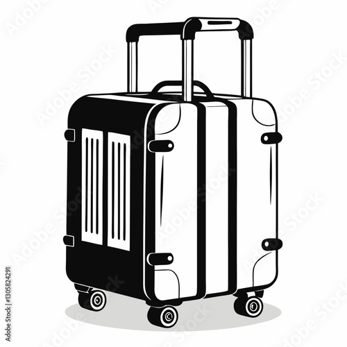 suitcase with luggage